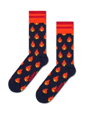 Socken mit Flammen-Motiv