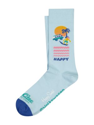 Socken mit "Happy Sunset" Motiv