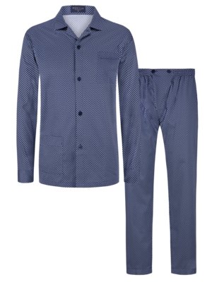 Pyjama-Marco-mit-Rautenmuster-und-Reverskragen