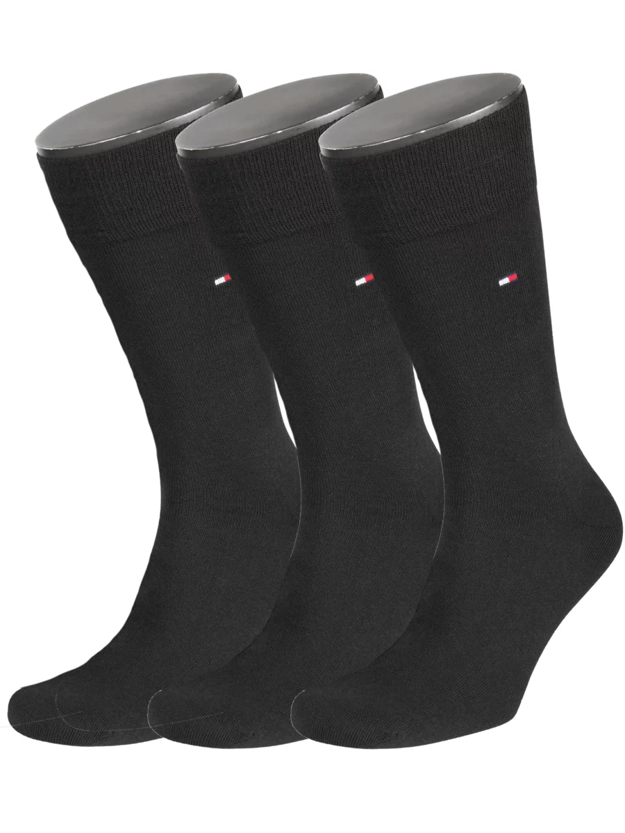 3er Pack Socken mit Logo-Stickerei, Tommy Hilfiger, marine | Hirmer