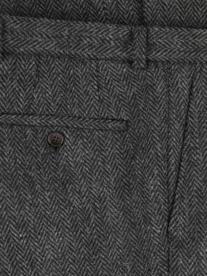 Teilgefütterte Wollhose Mr. Miller in Harris Tweed-Qualität