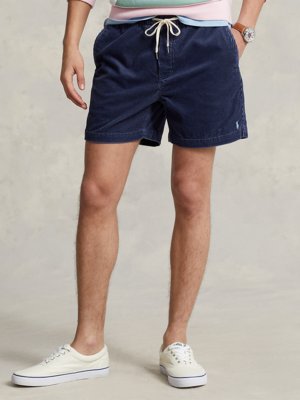 Bermudas aus Baumwollcord in Classic Fit mit Poloreiter