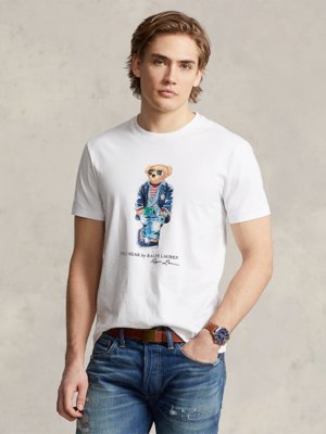T-Shirt-mit-Polobear-Print