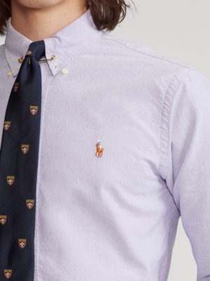 Hemd-aus-Baumwolle-mit-Logo-Stickerei,-Custom-Fit