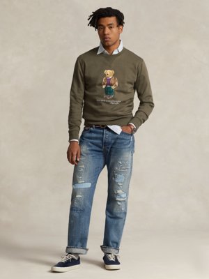 Sweatshirt mit Polo Bear-Aufdruck auf der Vorderseite 
