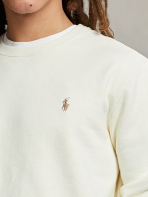 Sweatshirt aus Baumwolle mit Logo-Stickerei