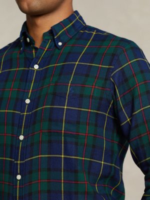 Flanellhemd mit Tartan-Muster, Custom Fit