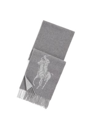 Schal-aus-einem-Wollgemisch-mit-Label-Schriftzug