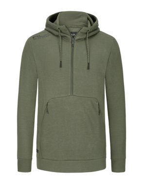 Sweatshirt mit Halfzip und Kapuze, RLX-Kollektion 