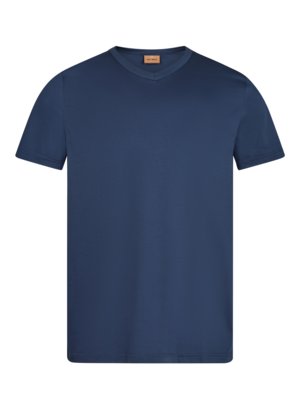 Glattes-T-Shirt-mit-V-Ausschnitt-und-Polygiene-Ausstattung