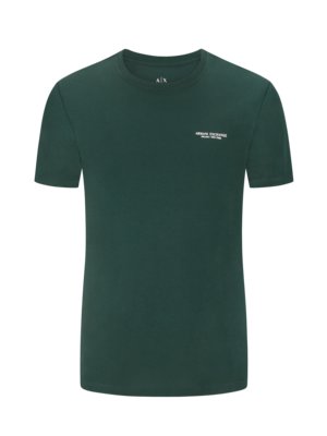 T-Shirt mit gummiertem Label-Print, Regular Fit