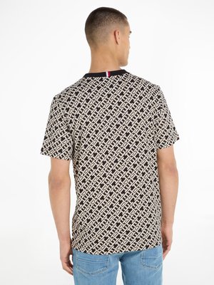 Softes T-Shirt mit Monogramm-Print und Label-Stickerei