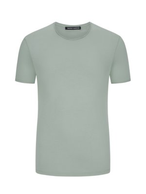 Softes-T-Shirt-in-Jersey-Qualität-mit-Rollkante