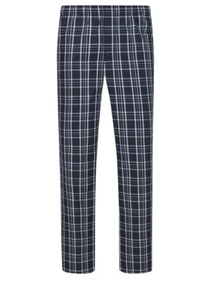 Leichter-Pyjama-aus-Baumwolle-mit-Karo-Muster