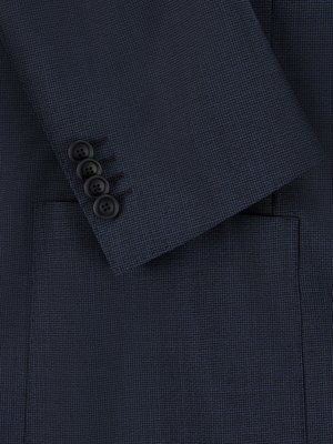 Anzug-aus-Schurwolle-mit-Pepita-Muster,-Slim-Fit
