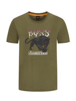 T-Shirt mit Panther-Motiv