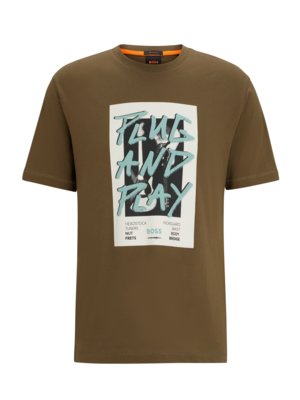 T-Shirt-mit-Letter-Print-auf-der-Vorderseite