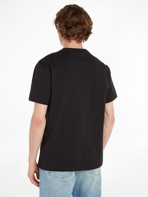 Softes-T-Shirt-mit-gesticktem-Label-Schriftzug