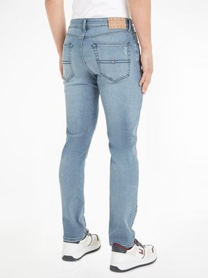 Used-Look Jeans Austin mit Distressed-Details, Slim Tapered Fit 