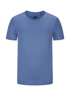 T-Shirt-aus-Baumwolle-mit-Waffelstruktur