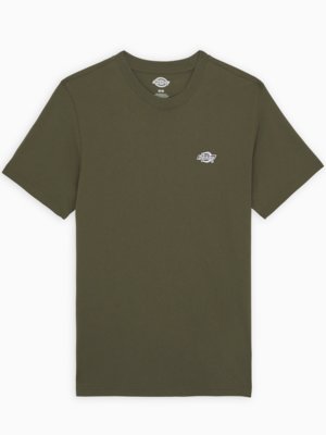 T-Shirt aus Baumwolle mit Logo-Stickerei