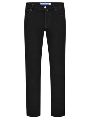 Schwarze Jeans Bard mit Kontrastnähten, Slim Fit