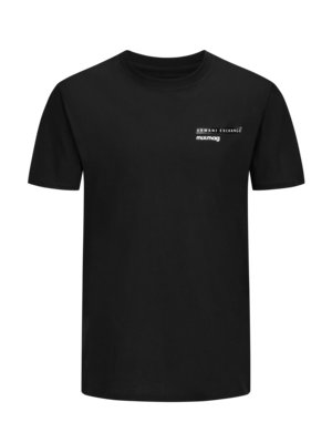 T-Shirt mit Vorder- und Rückenseitigem Logo-Print
