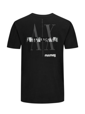 T-Shirt-mit-Vorder--und-Rückenseitigem-Logo-Print