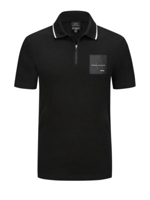 Poloshirt mit Half-Zip aus mixmag-Edition
