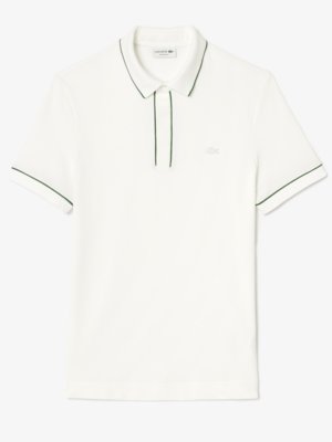 Piqué-Poloshirt mit verdeckter Knopfleiste, Regular Fit