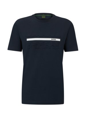 T-Shirt-mit-Label-Print-und-Stretchanteil