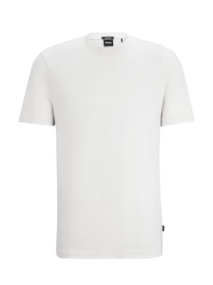 T-Shirt-in-Wabenstruktur-aus-merzerisierter-Baumwolle