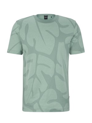 Gemustertes-T-Shirt-aus-merzerisierter-Baumwolle