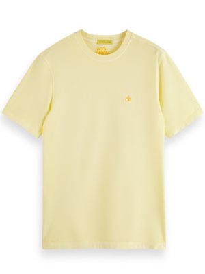 T-Shirt aus Baumwolle, garment dyed