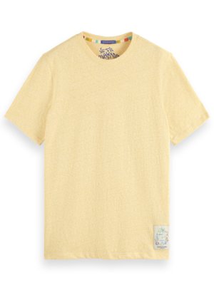 T-Shirt aus einem Baumwollmix, meliert 