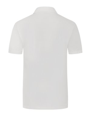 Piqué-Poloshirt-mit-tonaler-Logo-Applikation