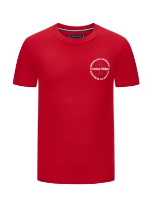NYC 1985 T-Shirt mit rundem Logo-Print, Slim Fit