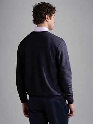 Leichter-Pullover-in-Piqué-Qualität-aus-Schurwolle