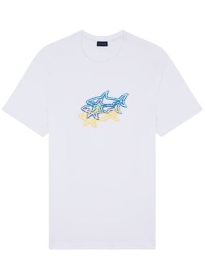 T-Shirt-mit-Logo-Print