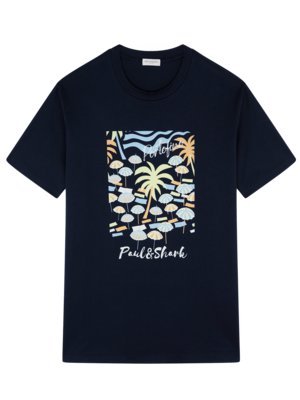 T-Shirt-mit-Palmen-Print