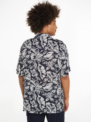 Ultraleichtes-Kurzarmhemd-mit-floralem-Print