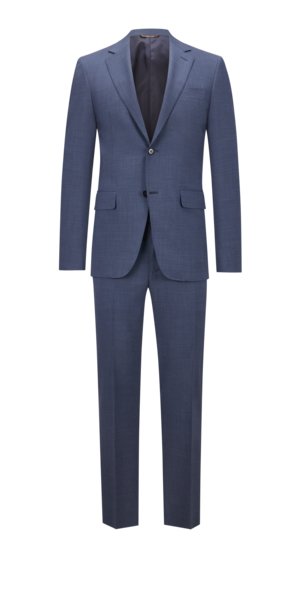 Anzug-aus-Wolle-mit-Pepita-Muster