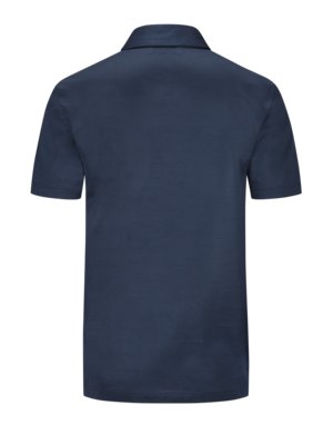 Glattes-Poloshirt-aus-merzerisierter-Baumwolle