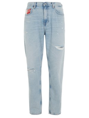 Jeans Isaac aus Baumwolle, Relaxed Tapered Fit