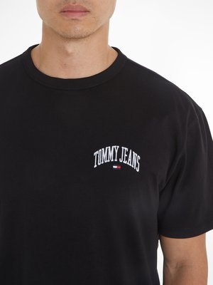 T-Shirt aus Baumwolle mit Logo-Stickerei 