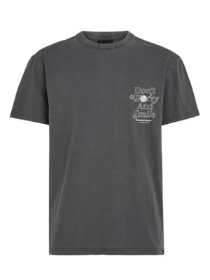 Festes-T-Shirt-mit-rückseitigem-Print