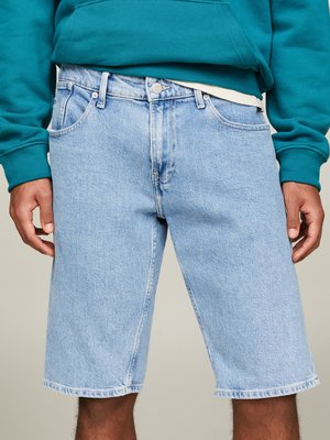 Bermuda-Jeans-in-dezenter-Used-Optik