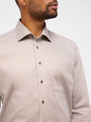 Hemd mit Pepita-Muster und Brusttasche, Modern Fit
