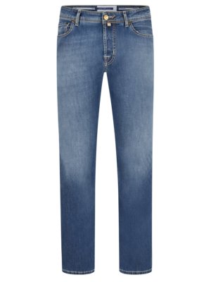 Jeans Bard mit Leinenanteil, Slim Fit