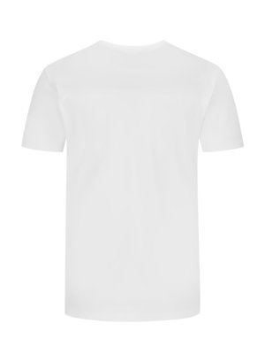 T-Shirt-aus-elastischem-Material-Mix-mit-Brusttasche